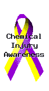 Ribbon with "Chemical Injury Awareness" printed across it, in .bmp format